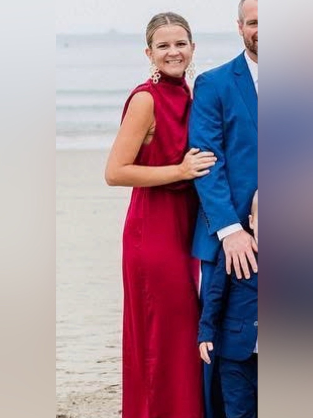 Amazon Sleeveless Burgundy Maxi Dress